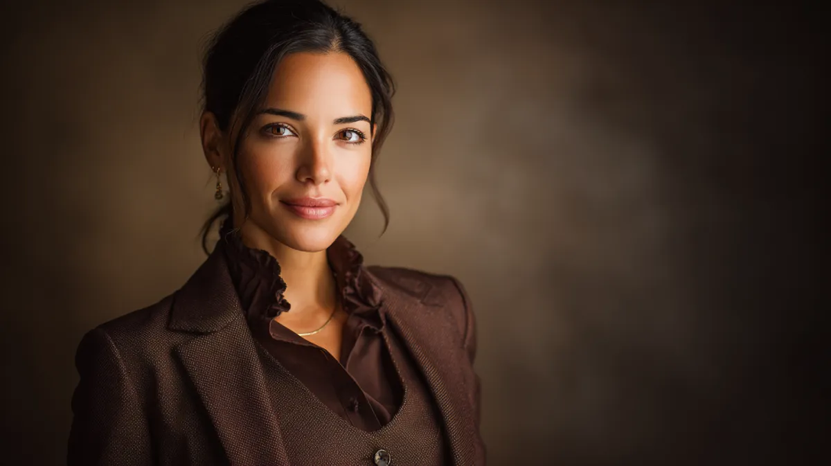 Cláudia Antunes em ambiente de trabalho